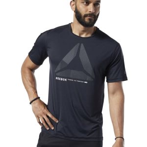 Koszulki Męskie Reebok One Series Training ACTIVCHILL Move Czarne PL 53CMNER